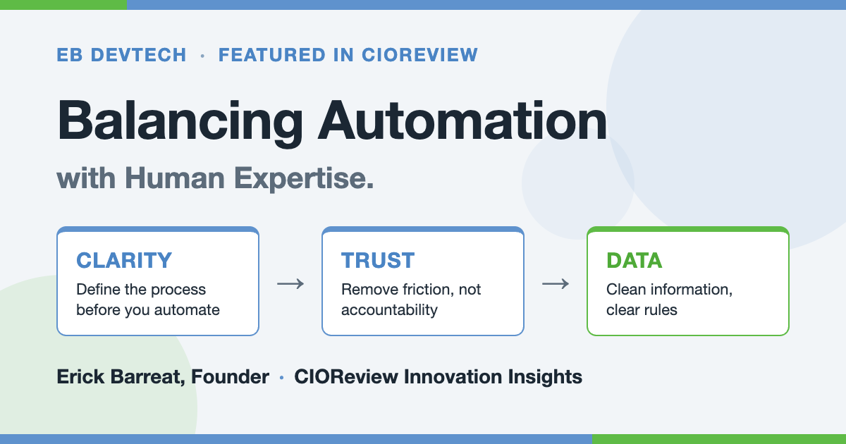 Balancing Automation with Human Expertise: Our Founder Featured in CIOReview
